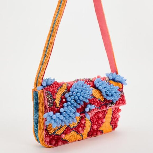 Zara Handbags - BEADED SHOULDER BAG